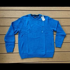 CHAPS DARK TEAL BLUE SWEATER NEW  MEN’S XL